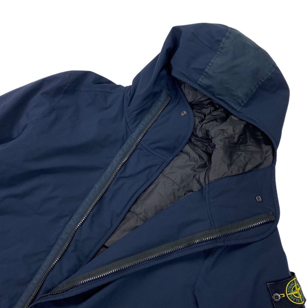 Stone Island Navy Primaloft Lined Soft Shell R Jacket