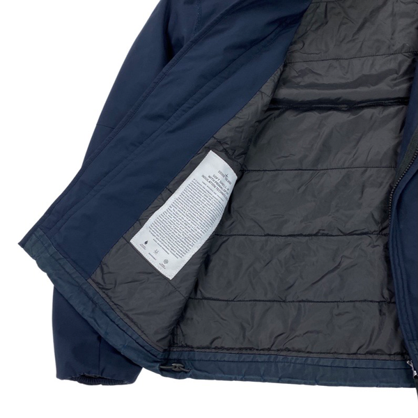 Stone Island Navy Primaloft Lined Soft Shell R Jacket