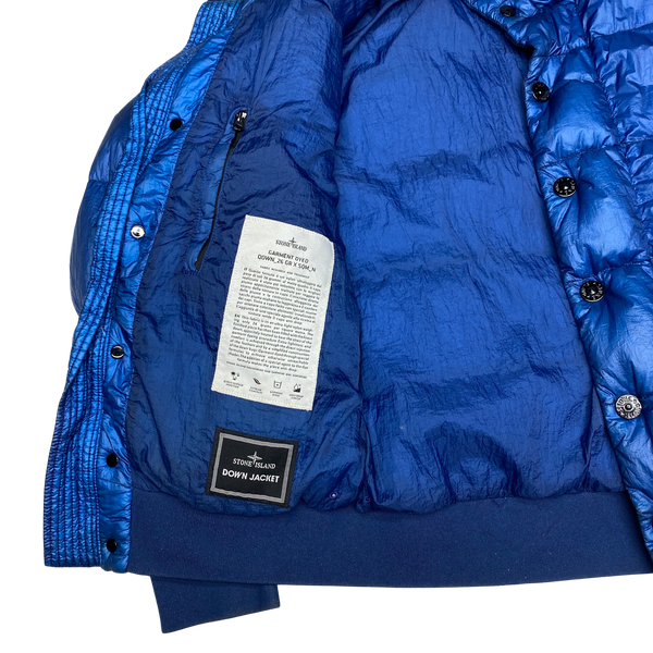 Stone Island Blue 2011 Garment Dyed Puffer Jacket