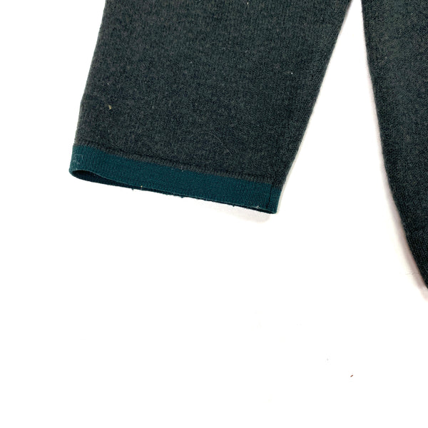 Stone Island Bottle Green Wool Crewneck Jumper