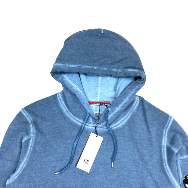CP Company Two Tone Blue Pullover Hoodie