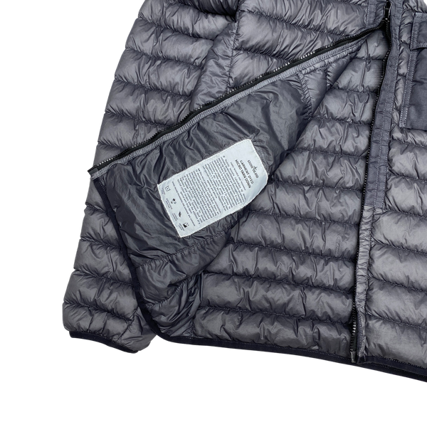 Stone Island Grey Micro Yarn Down Puffer Jacket