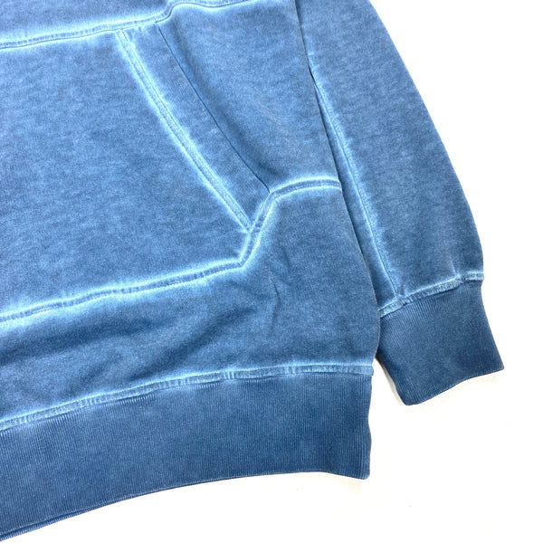 CP Company Two Tone Blue Pullover Hoodie
