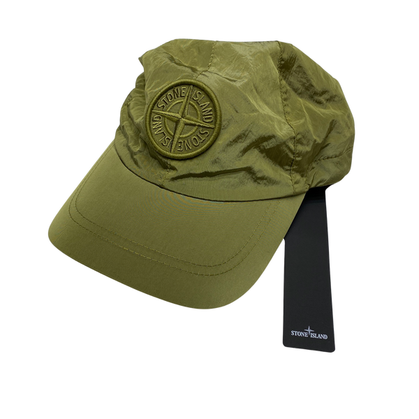 Stone Island Khaki Nylon Metal Cap