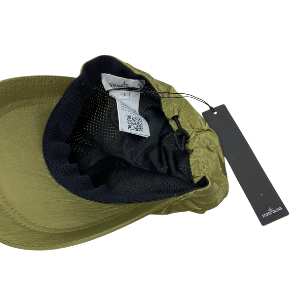 Stone Island Khaki Nylon Metal Cap