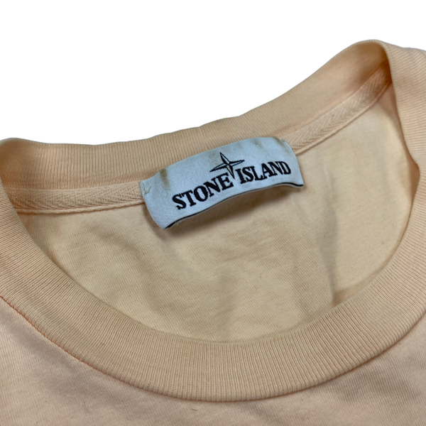 Stone Island Peach Cotton T Shirt