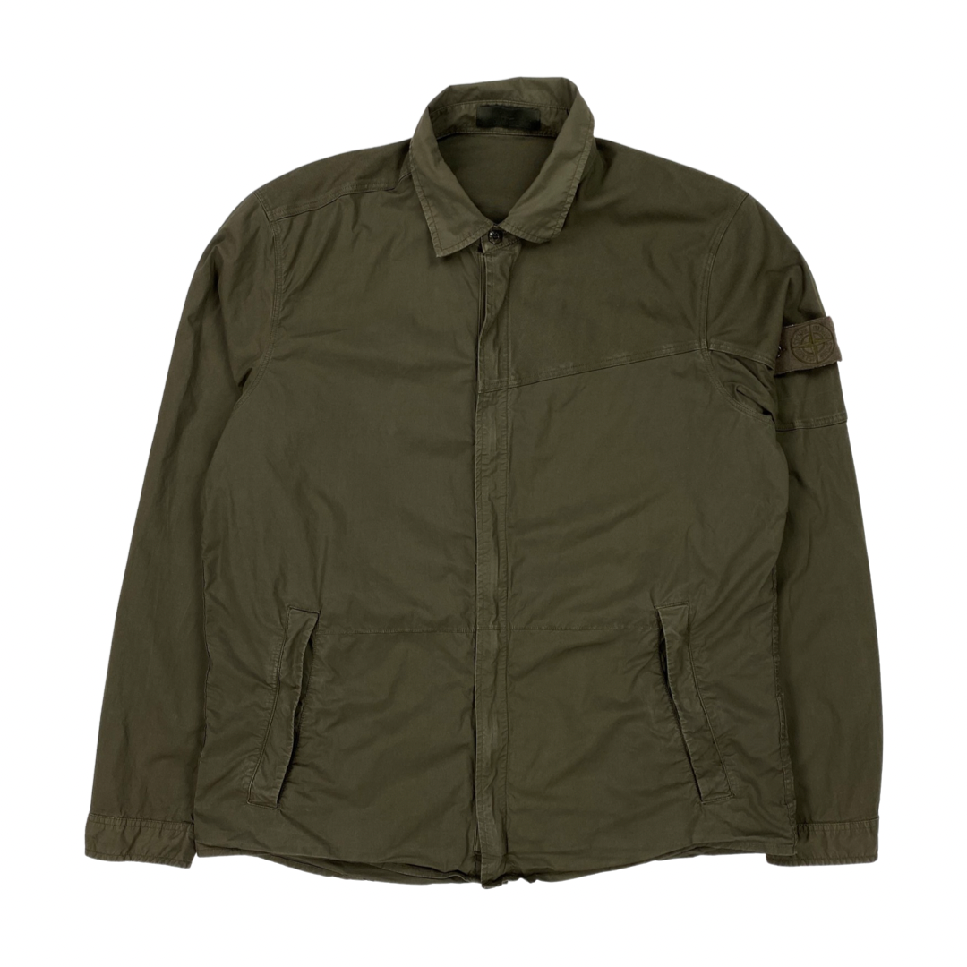 Stone island deals ghost overshirt khaki