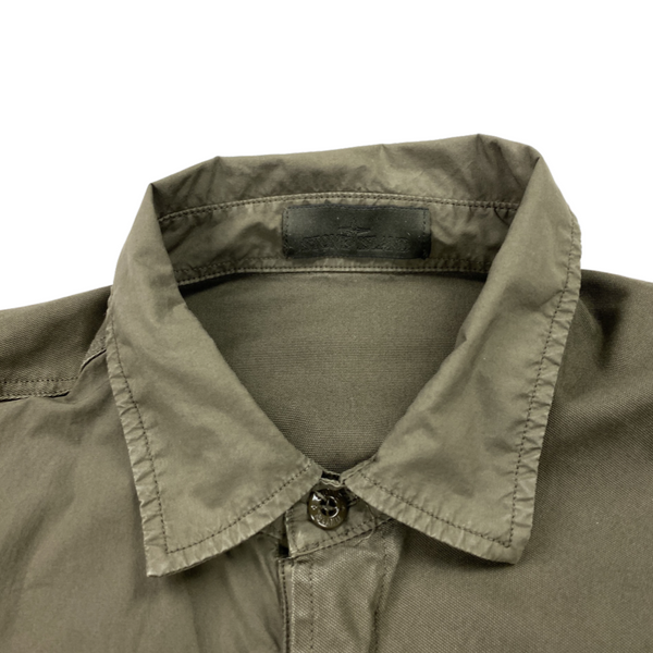 Stone Island Khaki Ghost Lined Overshirt