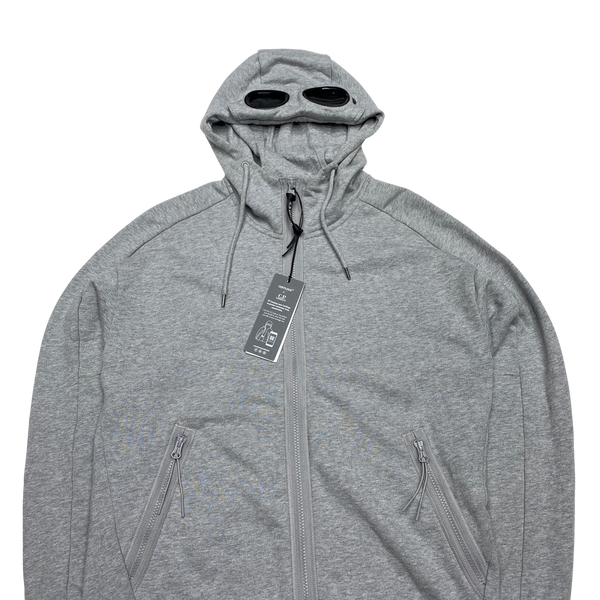 CP Company Light Grey Goggle Cotton Hoodie