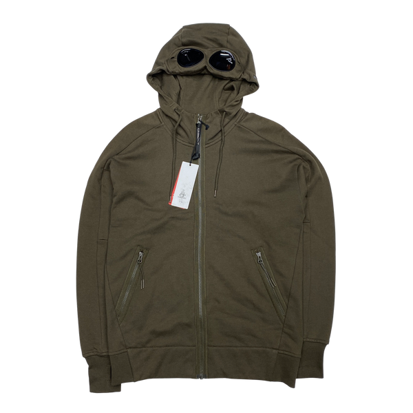 CP Company Khaki Goggle Cotton Hoodie