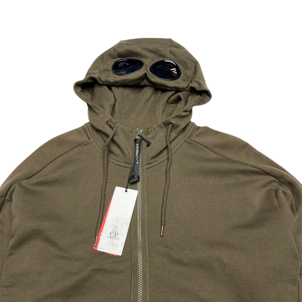 CP Company Khaki Goggle Cotton Hoodie