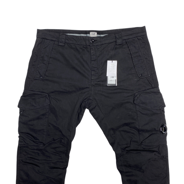 CP Company Black Ergonomic Fit Cargo Trousers