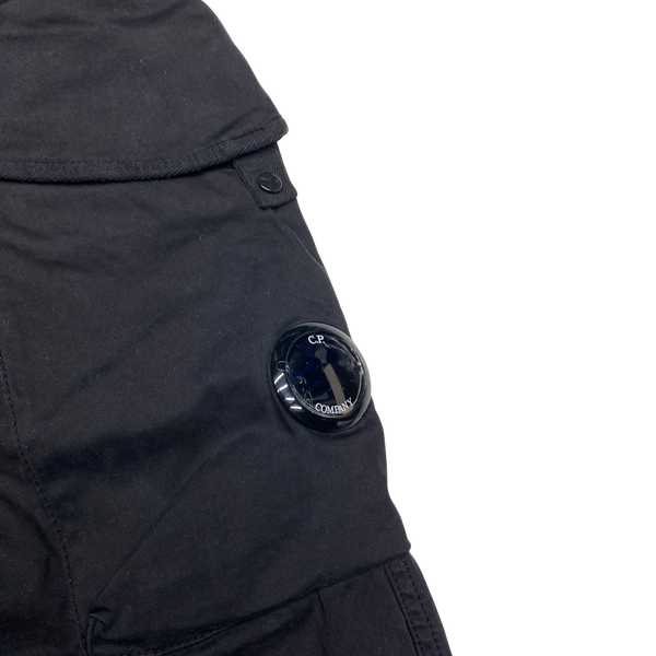 CP Company Black Ergonomic Fit Cargo Trousers