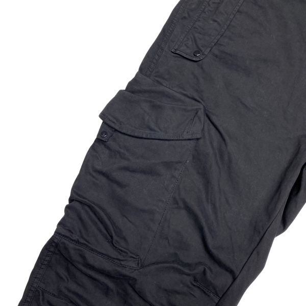 CP Company Black Ergonomic Fit Cargo Trousers