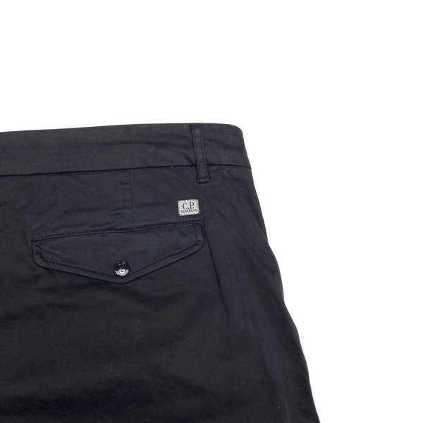 CP Company Black Ergonomic Fit Cargo Trousers