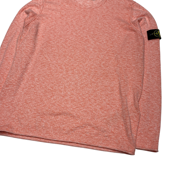 Stone Island 2020 Salmon Pink Crewneck Knit