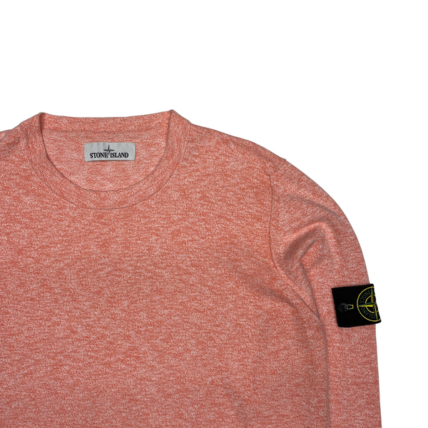 Stone Island 2020 Salmon Pink Crewneck Knit