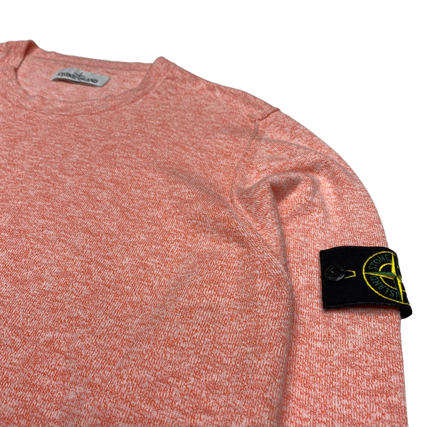 Stone Island 2020 Salmon Pink Crewneck Knit