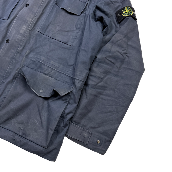 Stone Island Navy Performance Cotton 3L Primaloft Jacket - 3XL