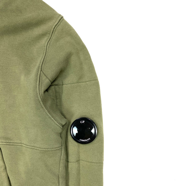 CP Company Olive Green Pullover Hoodie