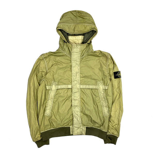 Stone Island Olive Green Membrana 3L TC Hooded Jacket Mat s Island