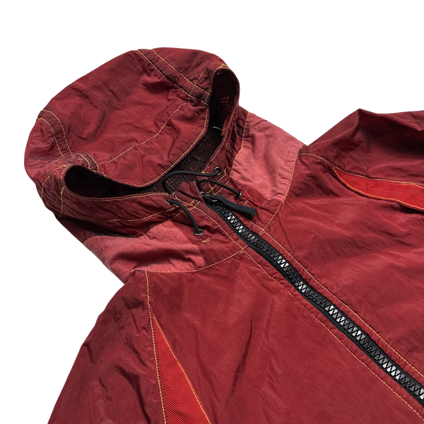 Stone Island 2010 Nylon Metal Shimmer Two Tone Red Jacket - Large
