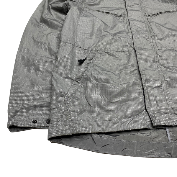 Stone Island 2016 Black Silver Pixel Reflective Hooded Jacket