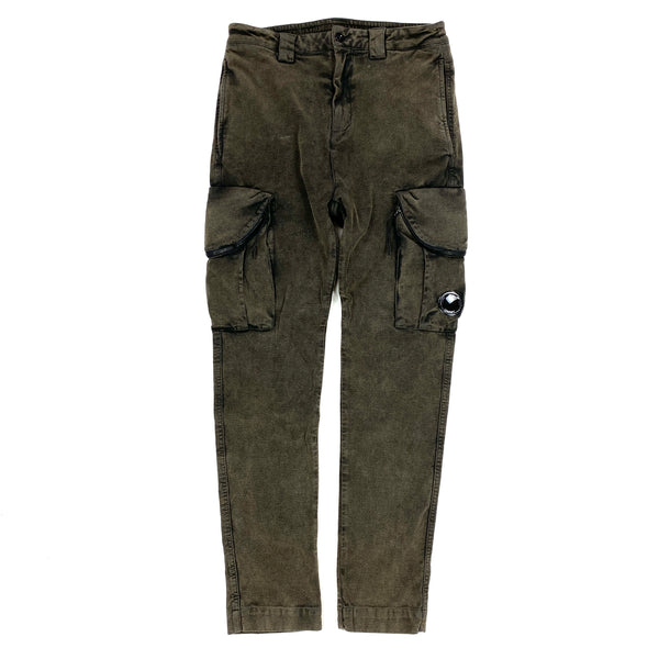 CP Company Khaki Moleskin Cargo Trousers