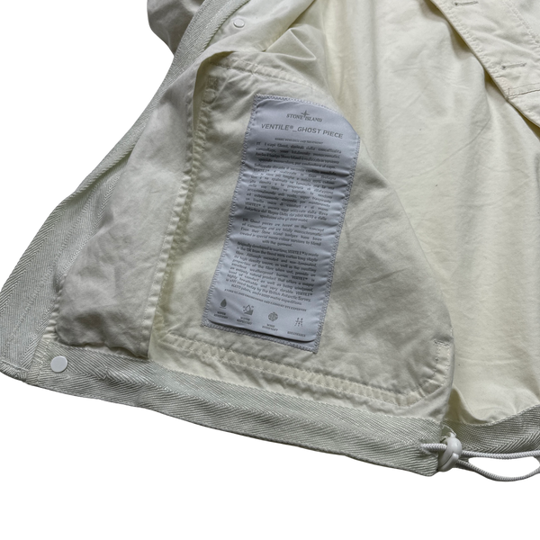 Stone Island 2012 White Ghost Ventile Jacket - Large