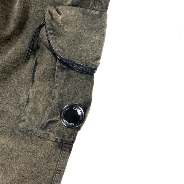 CP Company Khaki Moleskin Cargo Trousers