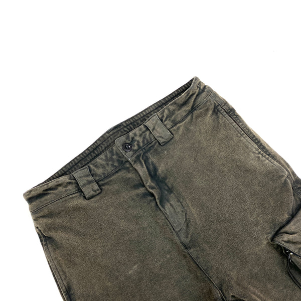 CP Company Khaki Moleskin Cargo Trousers