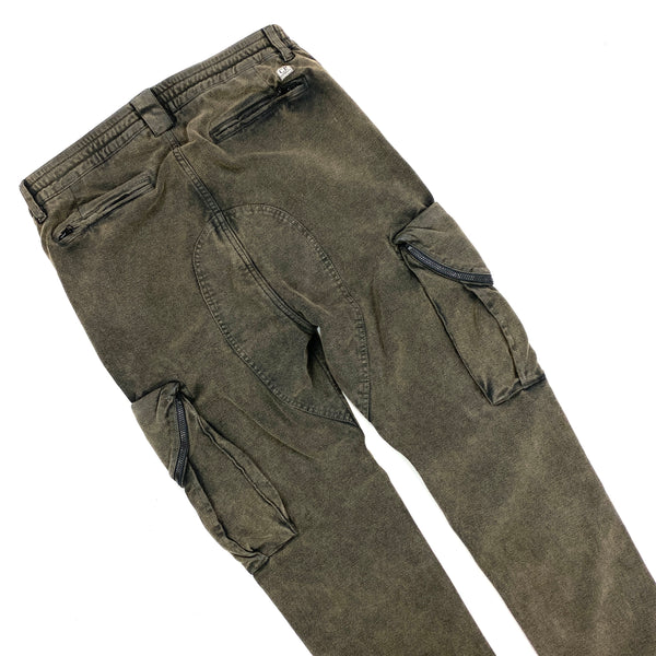 CP Company Khaki Moleskin Cargo Trousers