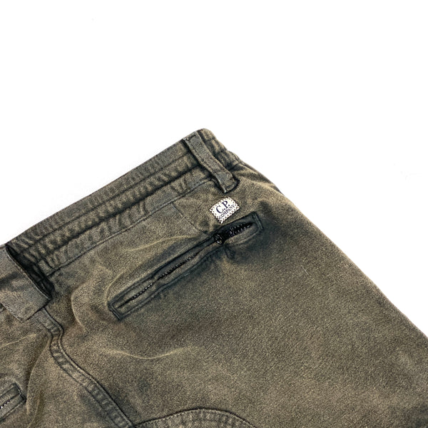 CP Company Khaki Moleskin Cargo Trousers