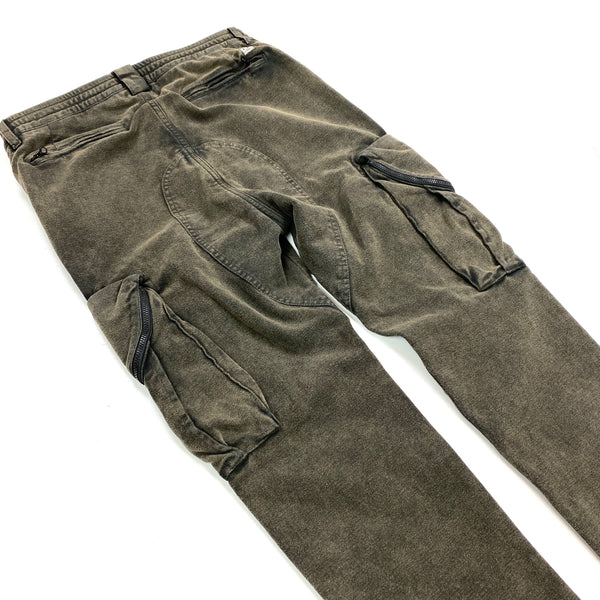 CP Company Khaki Moleskin Cargo Trousers