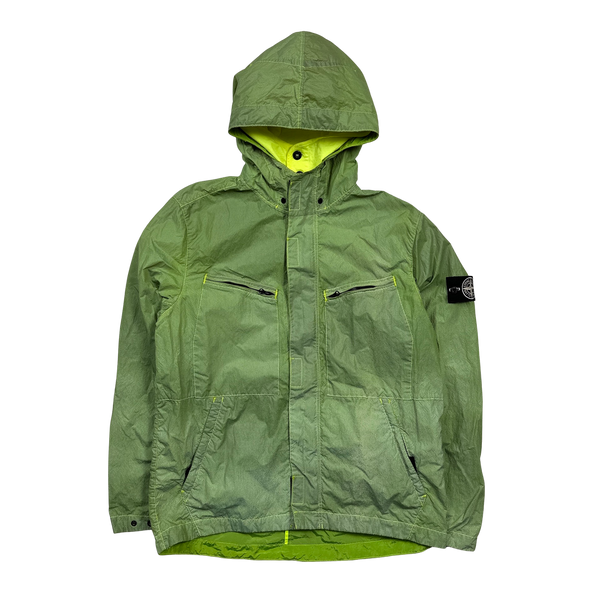 Stone Island 2016 Green Pixel Reflective Hooded Jacket - XL