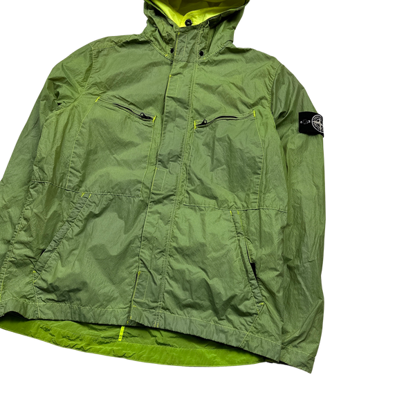 Stone Island 2016 Green Pixel Reflective Hooded Jacket - XL