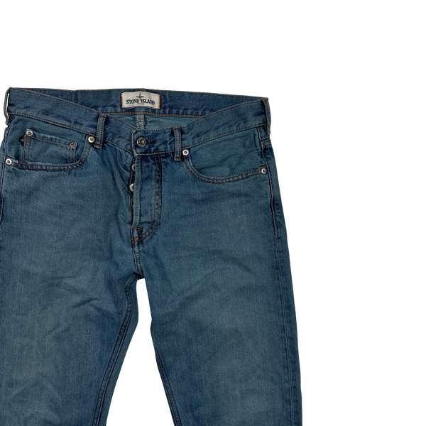 Stone Island Light Wash Regular Fit Jeans - 30"