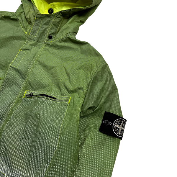 Stone Island 2016 Green Pixel Reflective Hooded Jacket - XL