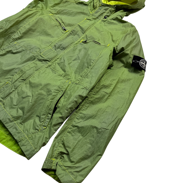 Stone Island 2016 Green Pixel Reflective Hooded Jacket - XL
