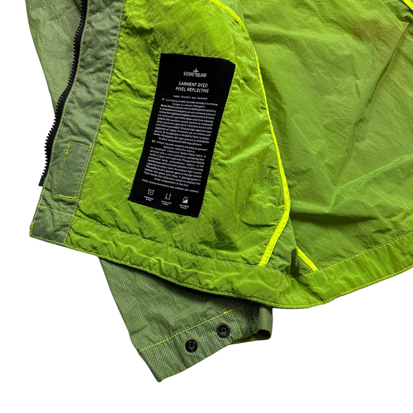 Stone Island 2016 Green Pixel Reflective Hooded Jacket - XL
