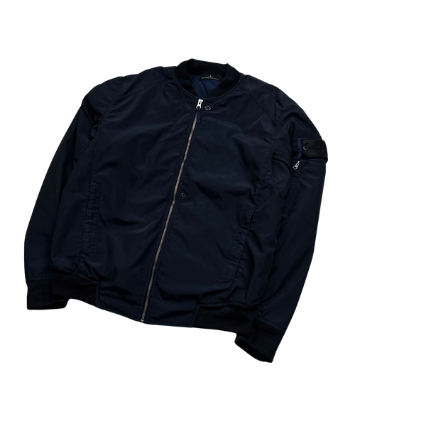 Stone Island 2014 Navy Shadow Project MA-1 Bomber Jacket - Medium