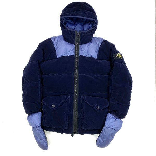Stone Island Cotton Velvet Down TC With Reverse Lamy Flock