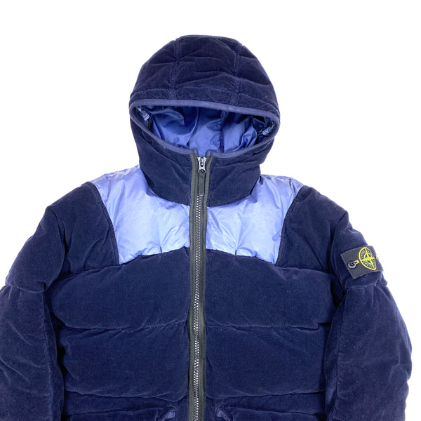 Stone Island Cotton Velvet Down TC With Reverse Lamy Flock Mat s
