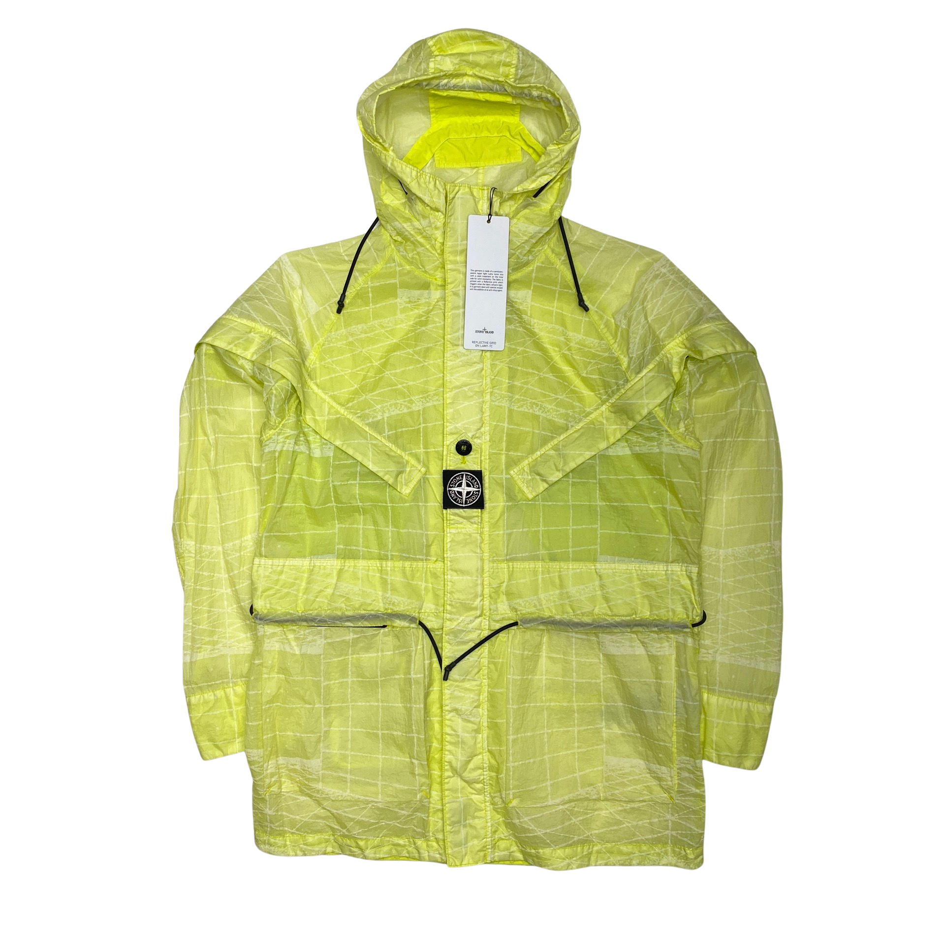 Stone Island Yellow Reflective Grid Lamy TC Jacket – Mat's Island