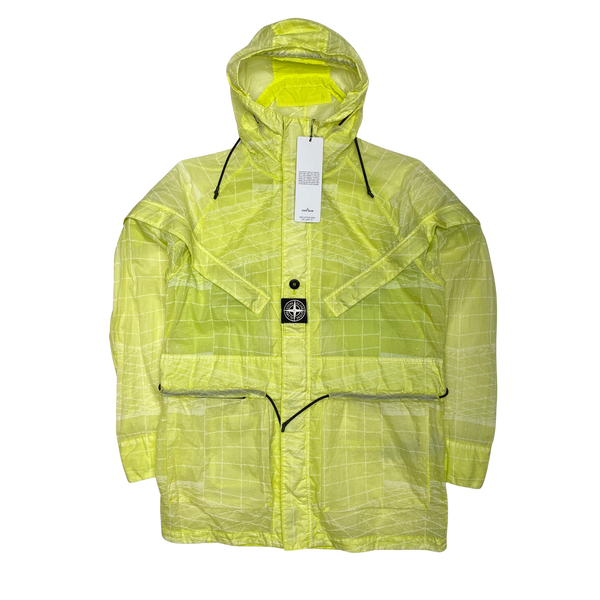 Stone Island Yellow Reflective Grid Lamy TC Jacket
