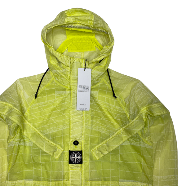 Stone Island Yellow Reflective Grid Lamy TC Jacket