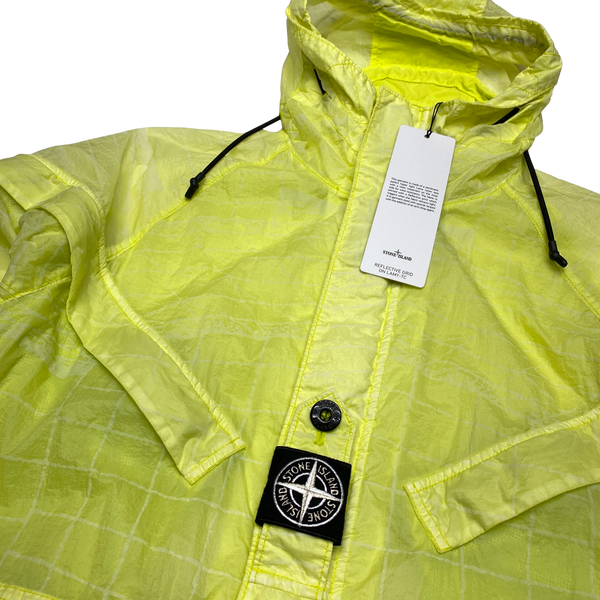Stone Island Yellow Reflective Grid Lamy TC Jacket
