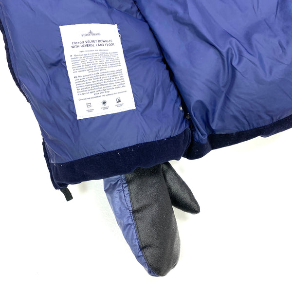 Stone Island Cotton Velvet Down TC With Reverse Lamy Flock