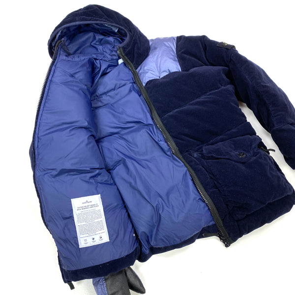 Stone Island Cotton Velvet Down TC With Reverse Lamy Flock