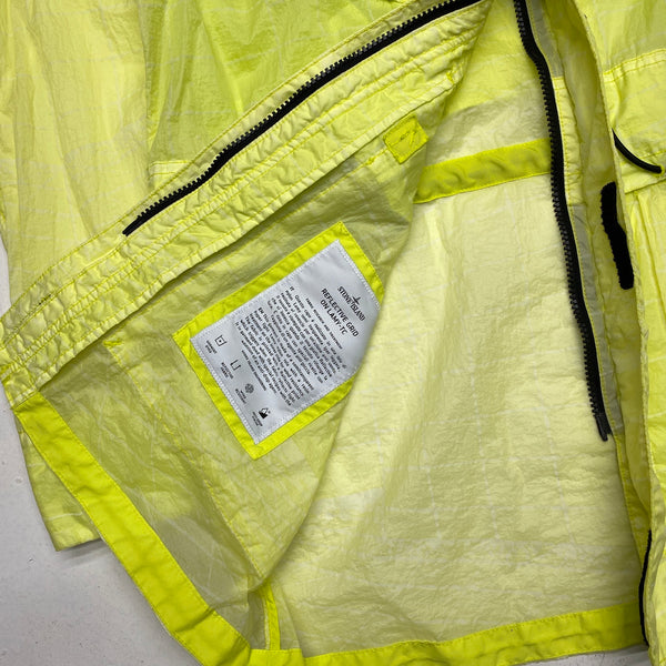 Stone Island Yellow Reflective Grid Lamy TC Jacket